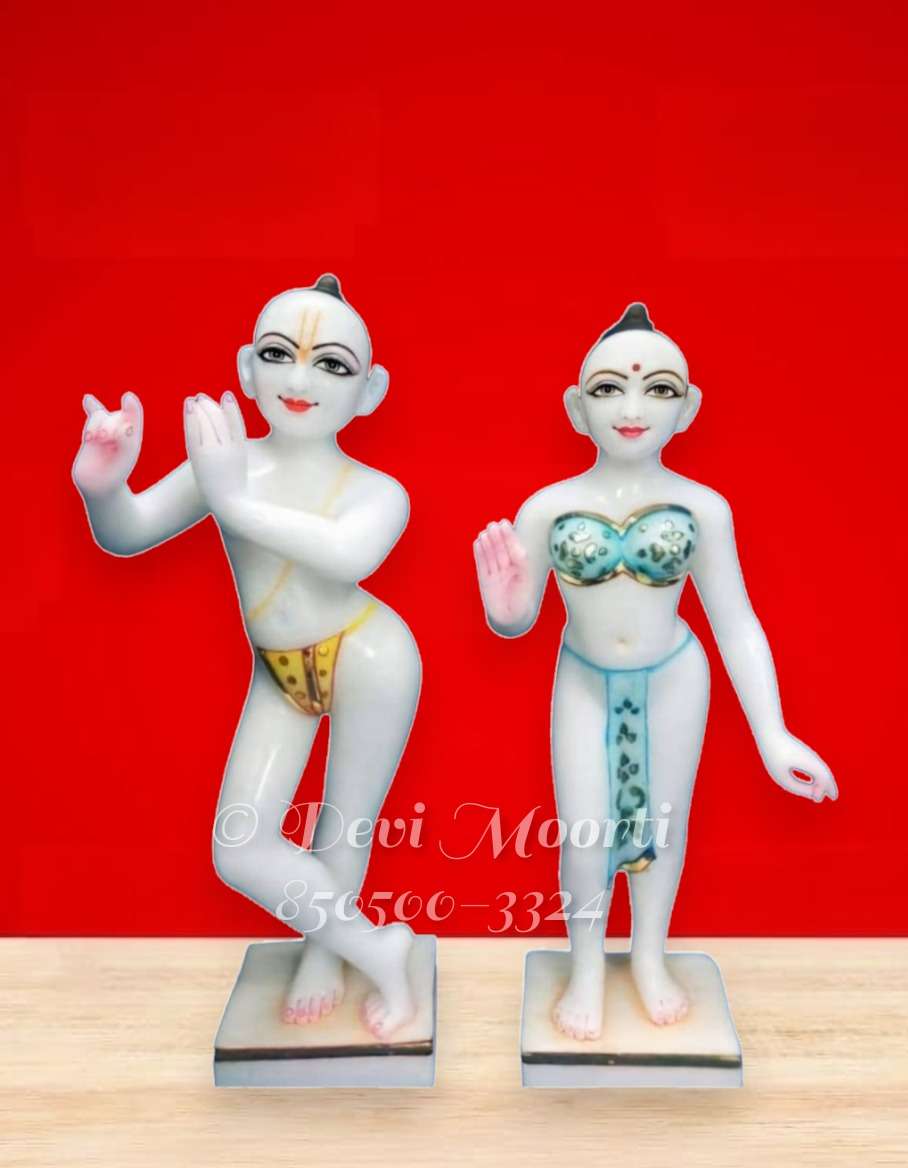 Marble Isckon Temple Statue